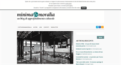 Desktop Screenshot of minimaetmoralia.it