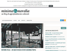 Tablet Screenshot of minimaetmoralia.it
